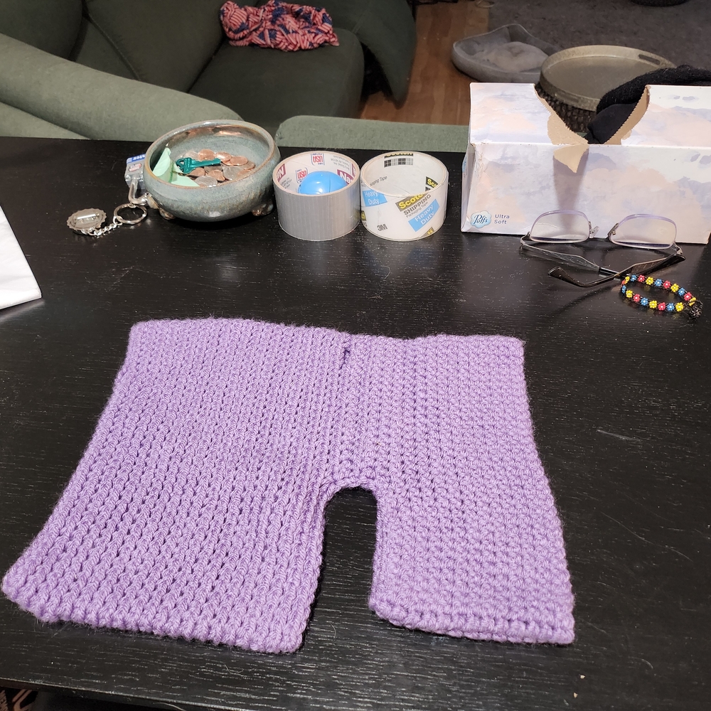 Handmade Lilac Knit Pet Sweater-- Easy On/easy Care!